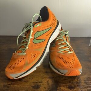 Newton Fate Athletic Running Shoes Sneakers Mens Sz 13 Orange Green Training